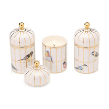 Load image into Gallery viewer, Gilded Cage Lidded Filled Candle with Lemon Verbena Scented Wax
