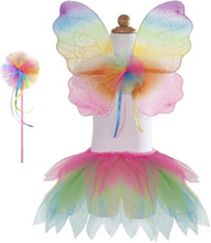 Load image into Gallery viewer, Neon Rainbow Tutu with Wings &amp; Wand
