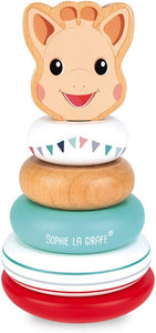 Sophie La Girafe 6 pc Wooden Stackable Roly-Poly