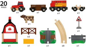 BRIO Farm Railway Playset