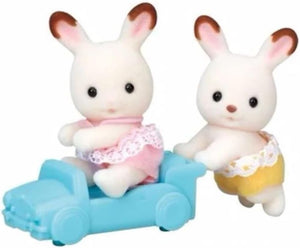 Calico Critters Chocolate Rabbit Twins Set