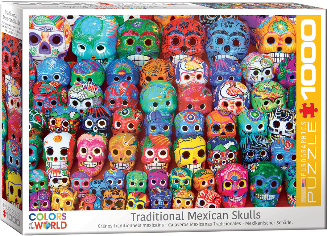 Traditional Mexican Skulls 1,000PC Puzzle