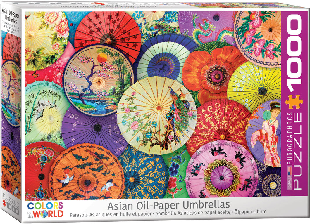 Asian Oil-Paper Umbrellas 1,000PC Puzzle