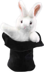 Rabbit In Hat Hand Puppet