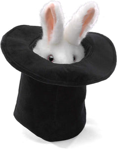 Rabbit In Hat Hand Puppet