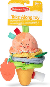 Ice Cream Take-Along Clip-On Infant Toy
