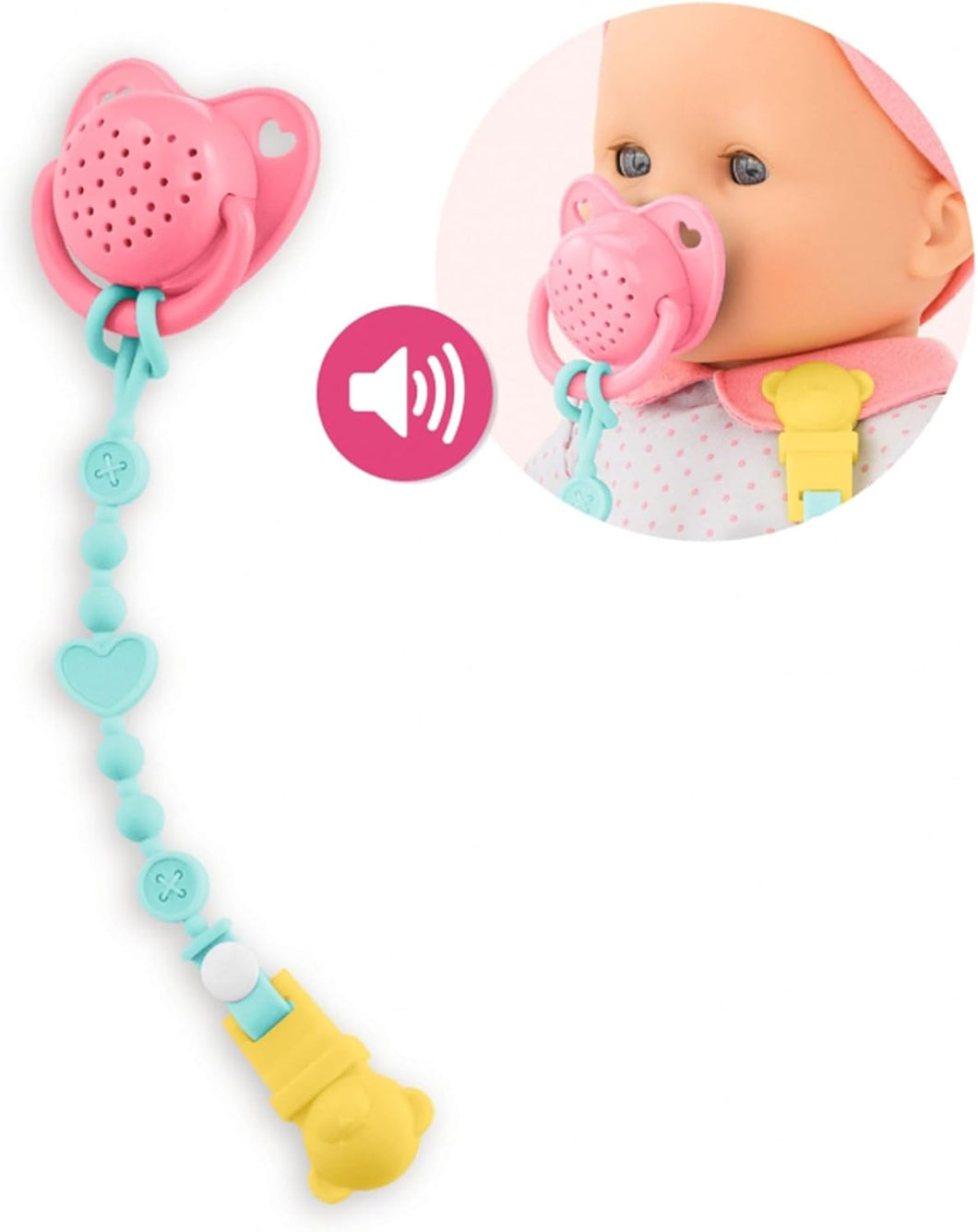 Corolle Baby Doll Pacifier with 15 Sounds