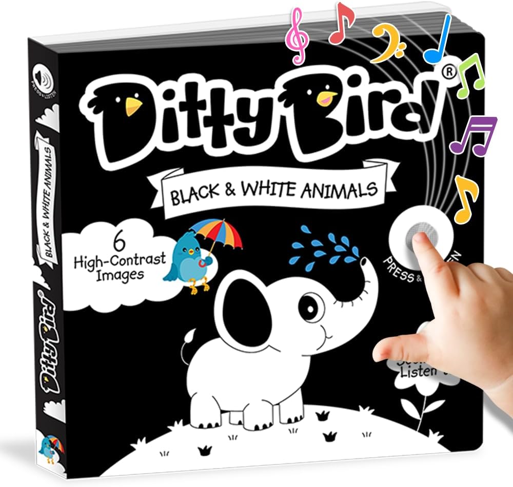 High Contrast Black & White Baby Sound Book