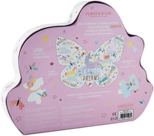 Load image into Gallery viewer, Butterfly Shaped Unicorn 80 Piece Jigsaw Puzzle
