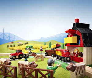 BRIO Farm Railway Playset