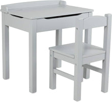 Load image into Gallery viewer, Child’s Lift-Top Desk &amp; Chair Gray
