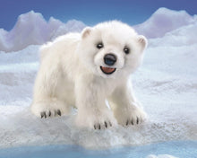 Load image into Gallery viewer, Polar Bear Cub Hand Puppet
