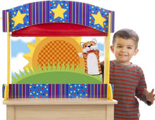 Load image into Gallery viewer, Wooden Tabletop Puppet Theater
