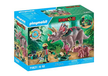 Load image into Gallery viewer, Playmobil Triceratops Family
