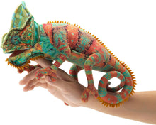 Load image into Gallery viewer, Small Chameleon Hand Puppet
