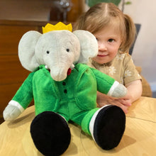 Load image into Gallery viewer, Classic Seated Babar Soft Stuffed Animal Plush- 9.5”
