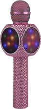 Load image into Gallery viewer, Bluetooth Karaoke Microphone and Speaker All-in-One (Pink Bling)
