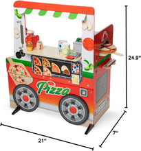 Load image into Gallery viewer, Wooden Pizza Food Truck Activity Center
