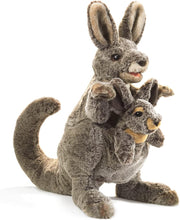 Load image into Gallery viewer, Kangaroo with Joey Hand Puppet
