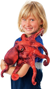 Red Octopus Hand Puppet