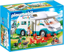 Load image into Gallery viewer, Playmobil Family Camper Vehicle Playset
