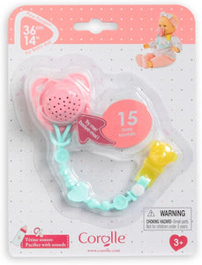 Corolle Baby Doll Pacifier with 15 Sounds