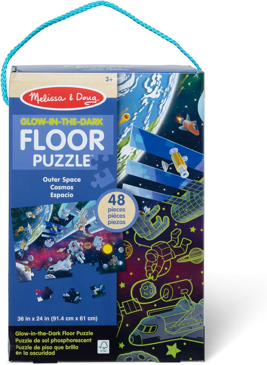 Outer Space Glow-in-The-Dark  Floor Puzzle