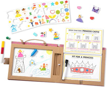 Load image into Gallery viewer, Play, Draw, Create Reusable Drawing &amp; Magnet Kit – Princesses
