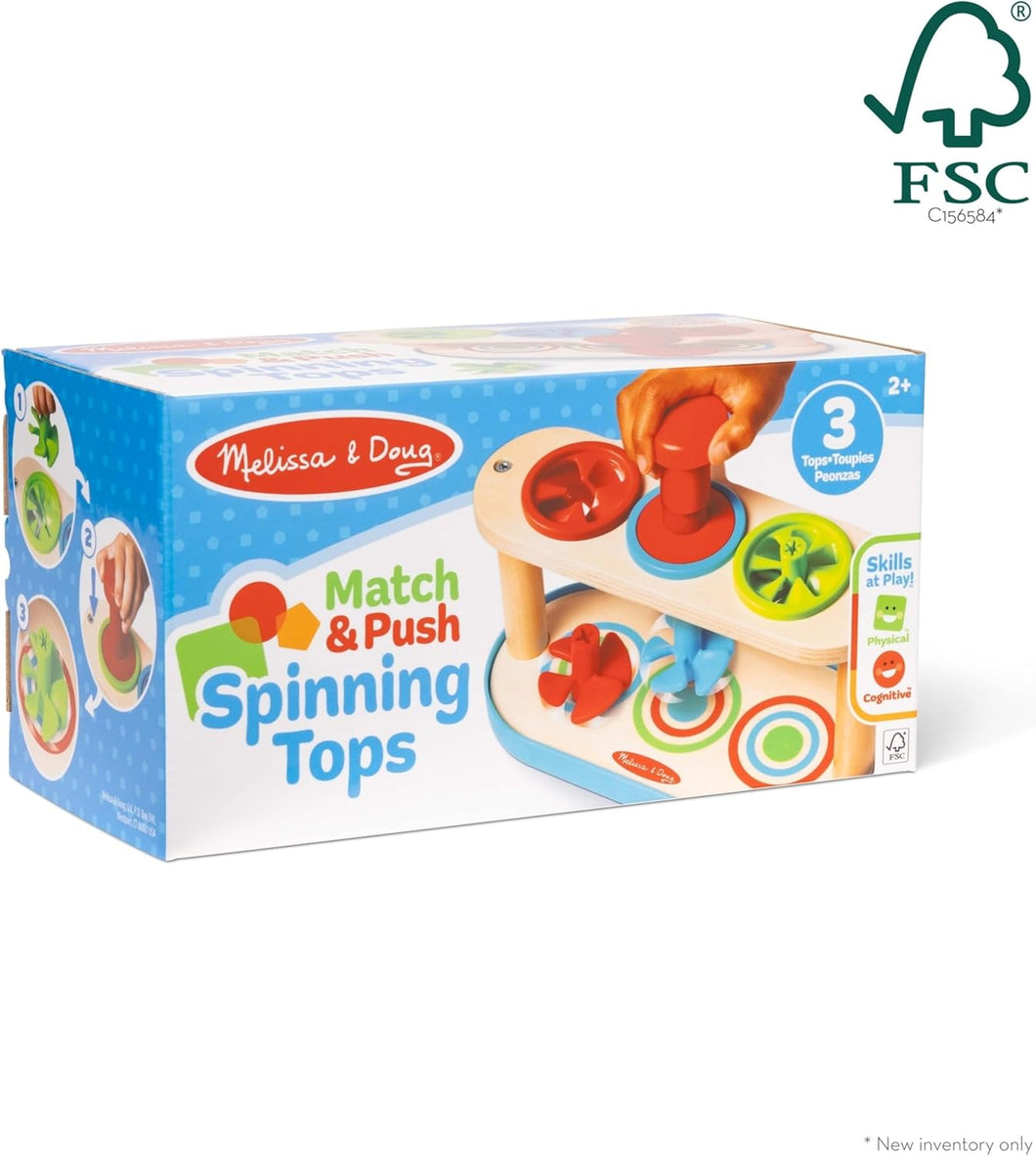 Match & Push Spinning Tops