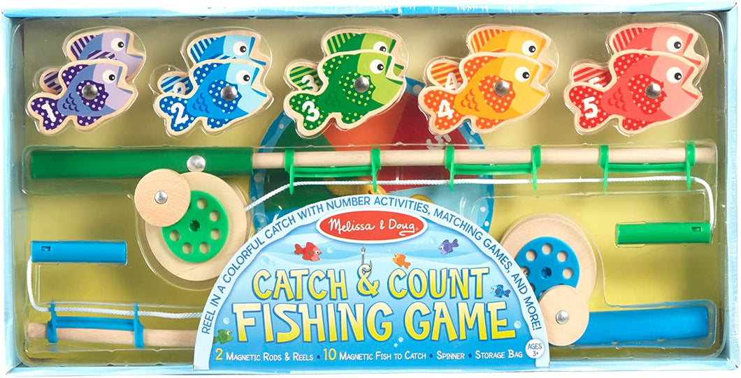 Catch & Count Wooden Fishing Game