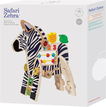Load image into Gallery viewer, Safari Zebra Wooden Toddler Activity Toy
