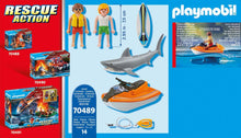 Load image into Gallery viewer, Playmobil Shark Attack and Rescue Boat
