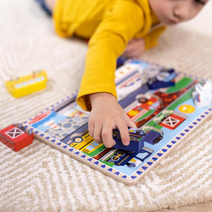 Vehicles Wooden Chunky Puzzle