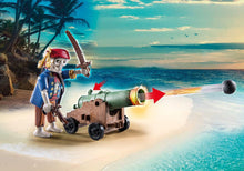 Load image into Gallery viewer, Playmobil Pirates Promo Pack Pirate Treasure Island with Rowboat
