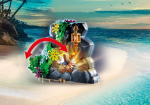 Load image into Gallery viewer, Playmobil Pirates Promo Pack Pirate Treasure Island with Rowboat
