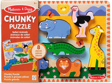 Load image into Gallery viewer, Safari Wooden Chunky Puzzle
