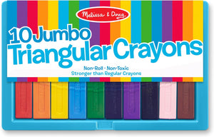 Jumbo Triangular Crayons - 10-Pack