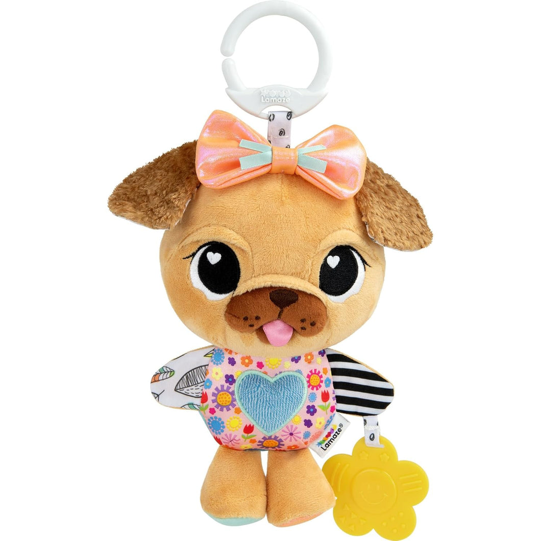 Lovey The Pug Clip On Toy for Stroller or Car