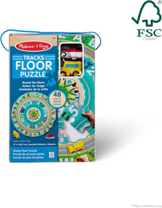 Round the Shore Tracks Cardboard Jigsaw Floor Puzzle