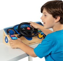 Load image into Gallery viewer, Vroom &amp; Zoom Interactive Wooden Dashboard Steering Wheel
