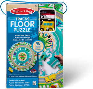 Round the Shore Tracks Cardboard Jigsaw Floor Puzzle