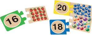 Wooden Number Puzzles 1-20