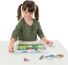Load image into Gallery viewer, Vehicles Wooden Peg Puzzle (8 pcs)
