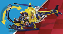 Load image into Gallery viewer, Playmobil Air Stunt Show Helicopter with Film Crew
