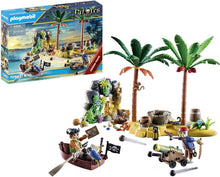 Load image into Gallery viewer, Playmobil Pirates Promo Pack Pirate Treasure Island with Rowboat
