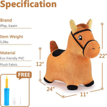 Load image into Gallery viewer, Bouncy Pals Brown Hopping Horse
