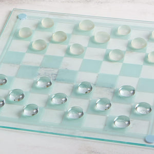 Glass Chess and Checkers Set