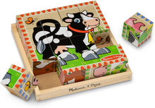 Load image into Gallery viewer, Farm Wooden Cube Puzzle
