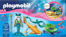 Load image into Gallery viewer, Playmobil Mermaid King of The Sea with Shark Carriage
