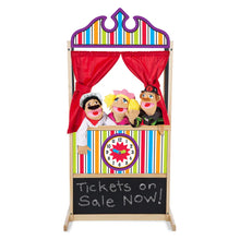 Load image into Gallery viewer, Wooden Deluxe Puppet Theater
